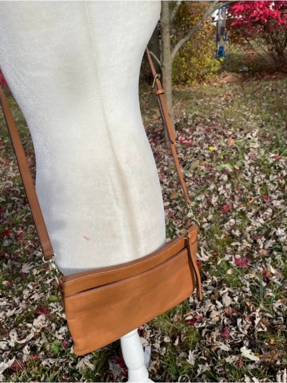 Fossil's Cognac Brown Crossbody - Picture 2 of 10